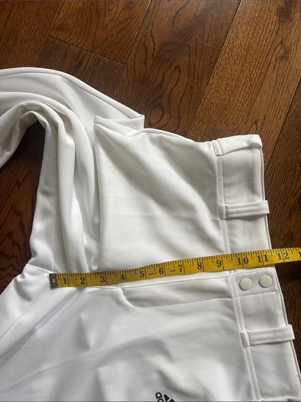 NEW adidas AEROREADY Triple Stripe Open Bottom White Pants Size S Baseball Sport